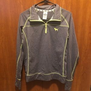 PINK 1/4 Zip with thumb holes